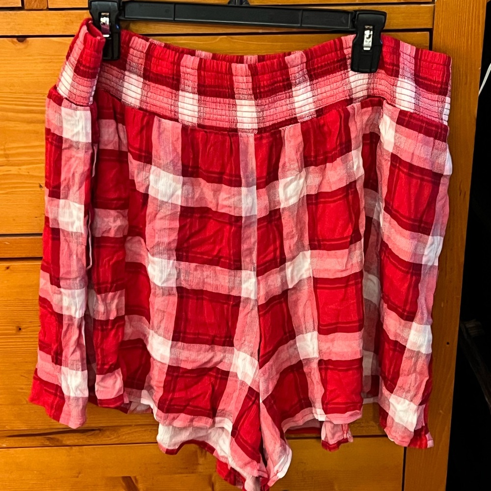 Combine clothes in my closet & make an offer! Torrid Red and White Plaid Garment
